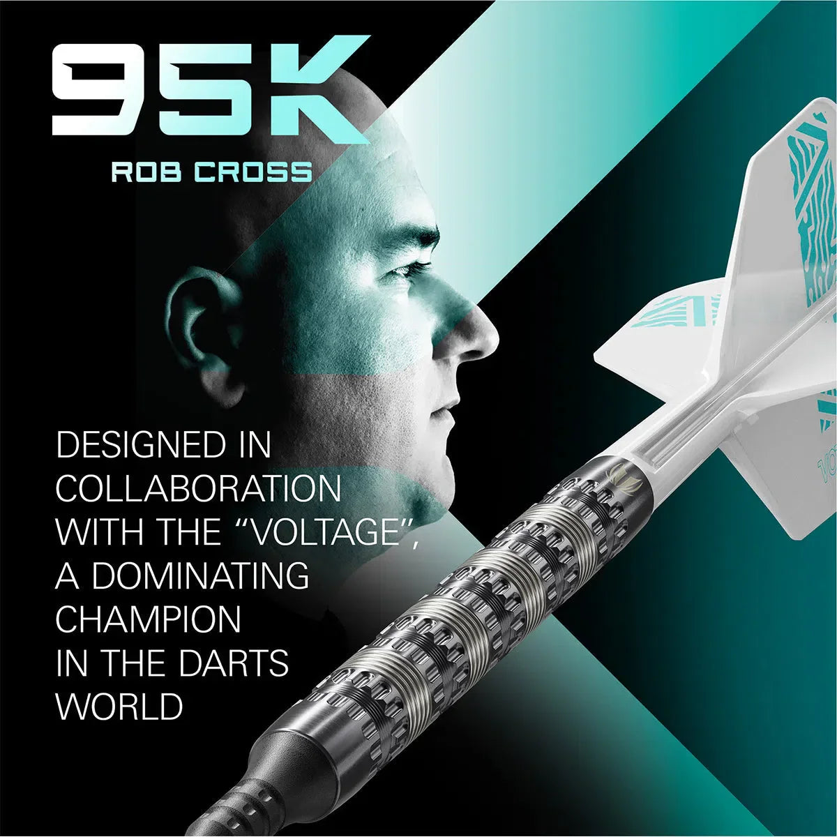 Target Darts Rob Cross 95K 95% Tungsten Soft Tip Darts