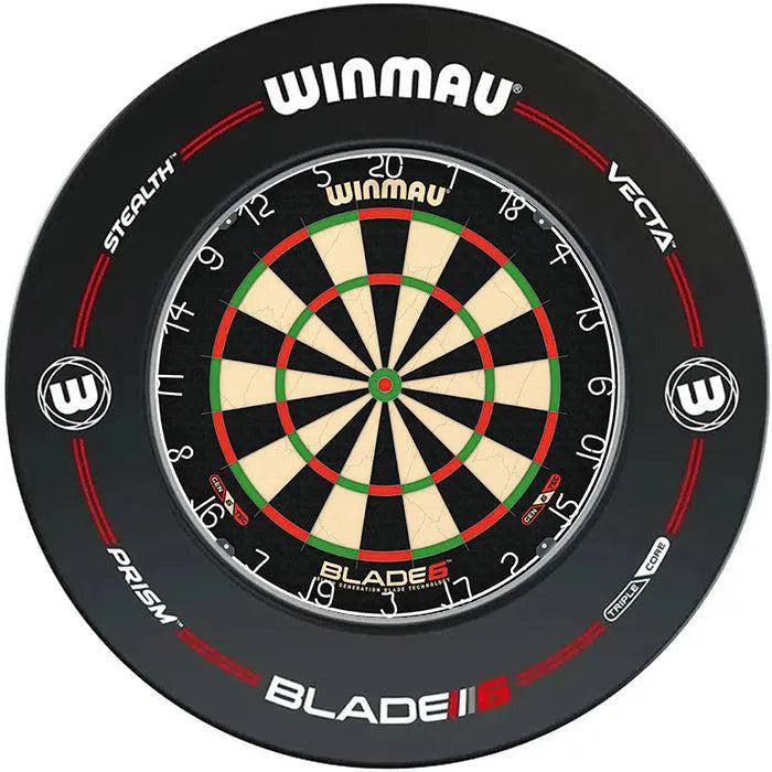 Winmau Blade 6 Dartboard & Surround Bundle