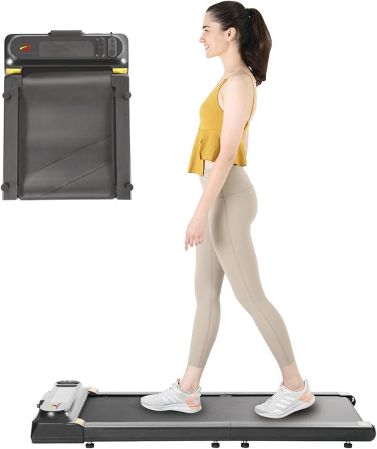 XEO HOME Foldable Walking Pad Treadmill with 180° Folding, Bluetooth Speaker, Remote & App Control, LED Display