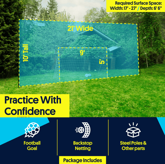 Open Goaaal® Football Goal 3-in-1 Trainer (Standard)